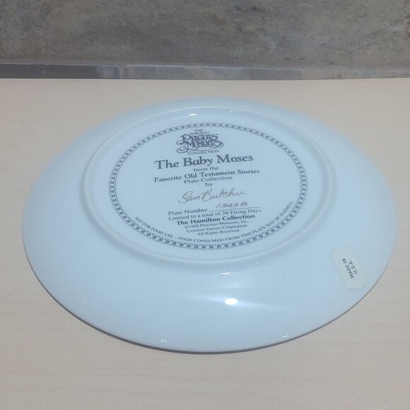 Enesco Precious Moments The Baby Moses Decorative Plate The Hamilton Collection - Picture 7 of 12